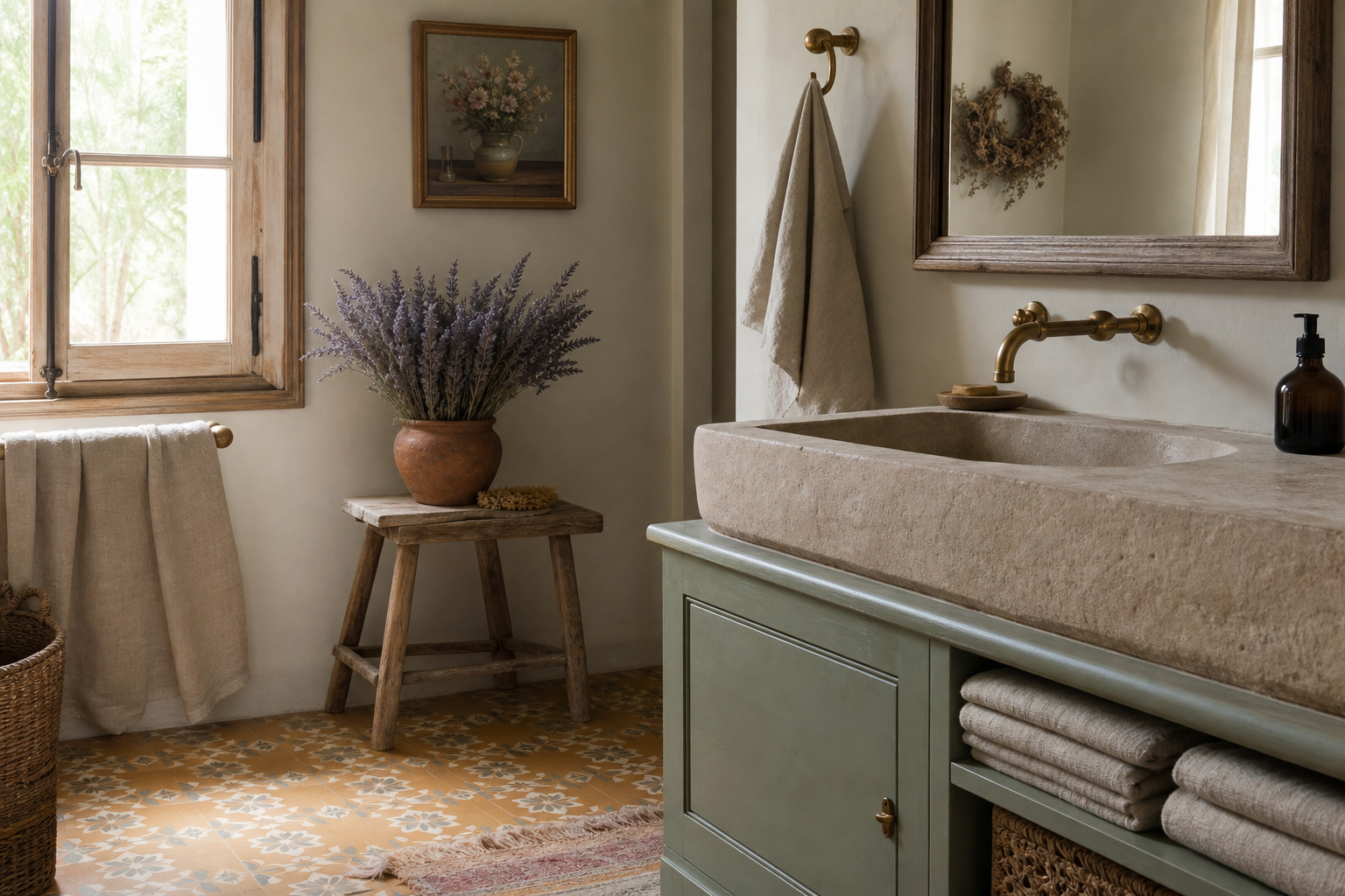 Salle de Bain Provençale : 5 Objets Essentiels pour une Ambiance Lavande et Soleil