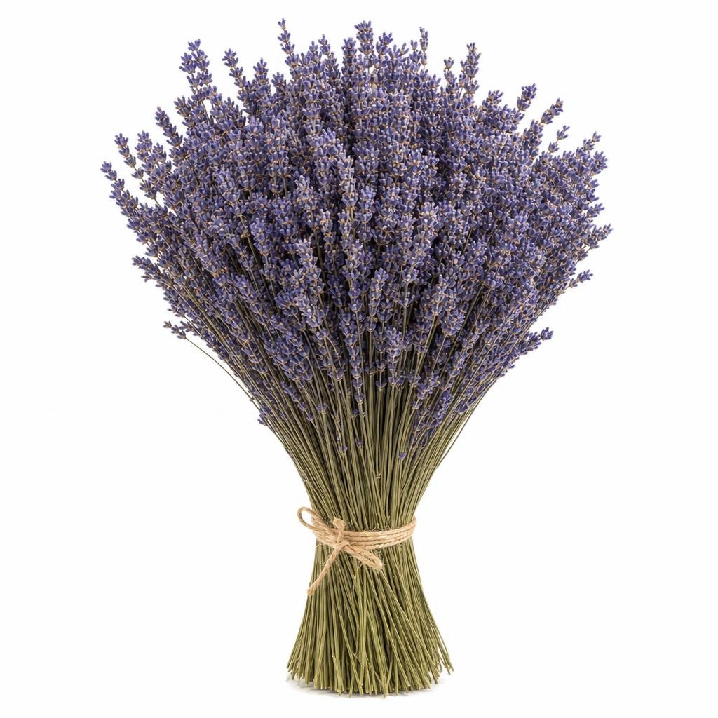 Bouquet de Lavande Séchée Naturelle de Provence - Lot de 6 Bouquets