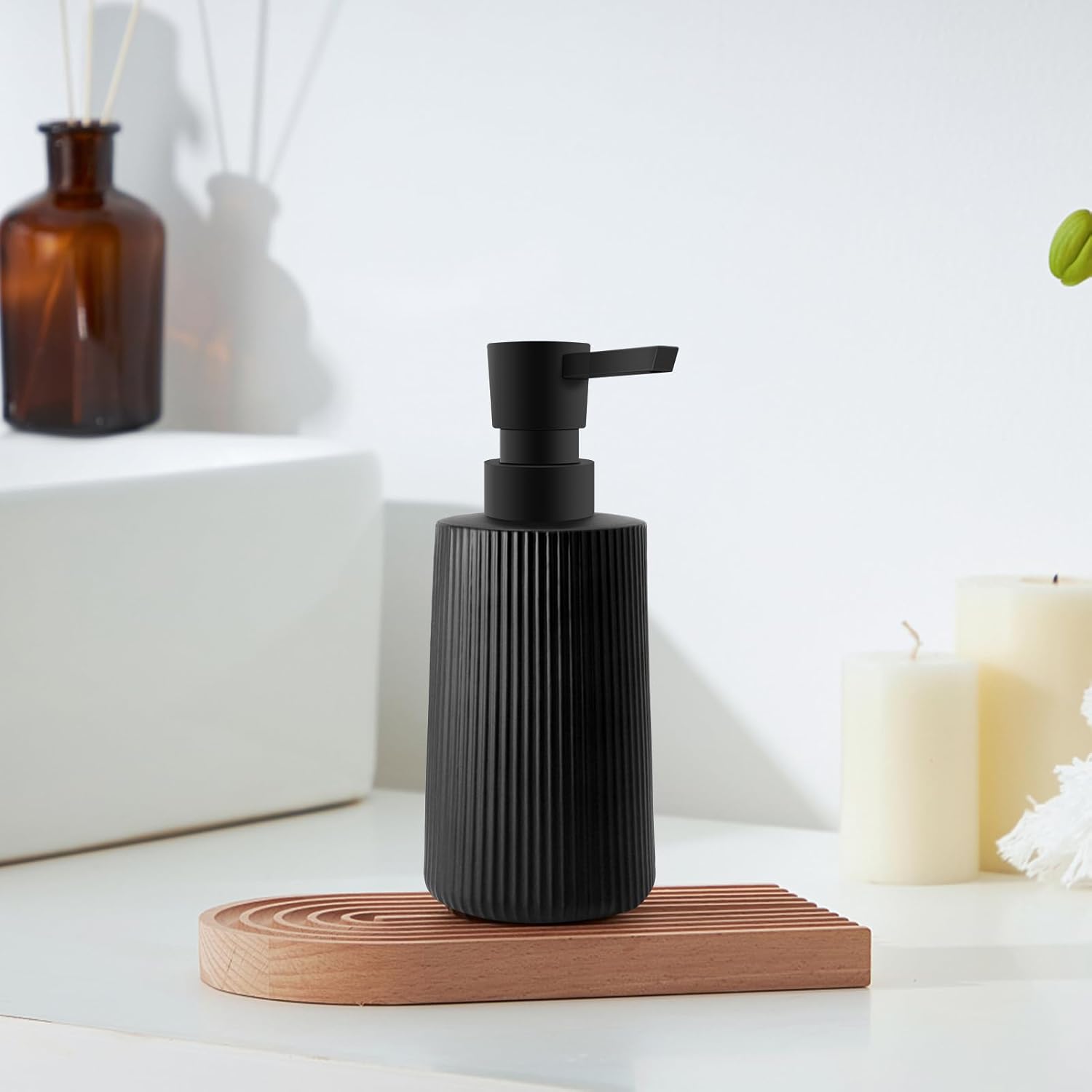 Distributeur de Savon en Céramique Style Japonais