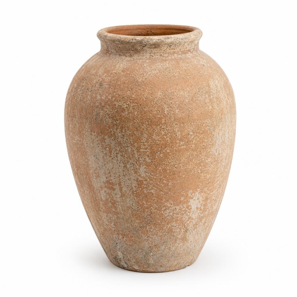 Vase en Terre Cuite Patinée Style Antique Provençal 25 cm
